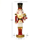 Christmas Nutcracker Red Soldier with Presents & Lights,4ft