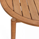Belmont solid wood round outdoor coffee table - LuxenHome