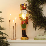 Christmas Nutcracker Soldier Decoration with Lights, 2ft