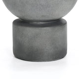 Modern gray resin bubbler water fountain - LuxenHome