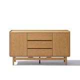 Eric oak finish 55" wide sideboard - LuxenHome