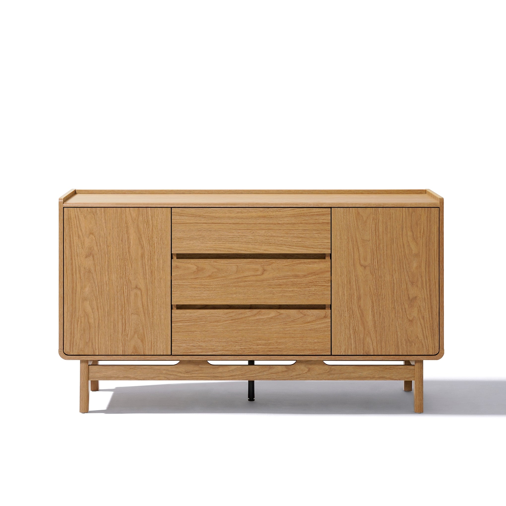 Eric oak finish 55" wide sideboard - LuxenHome