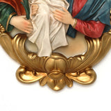 Oval Religious Holy Family Wall Plaque for Prayer Room, 12.6"