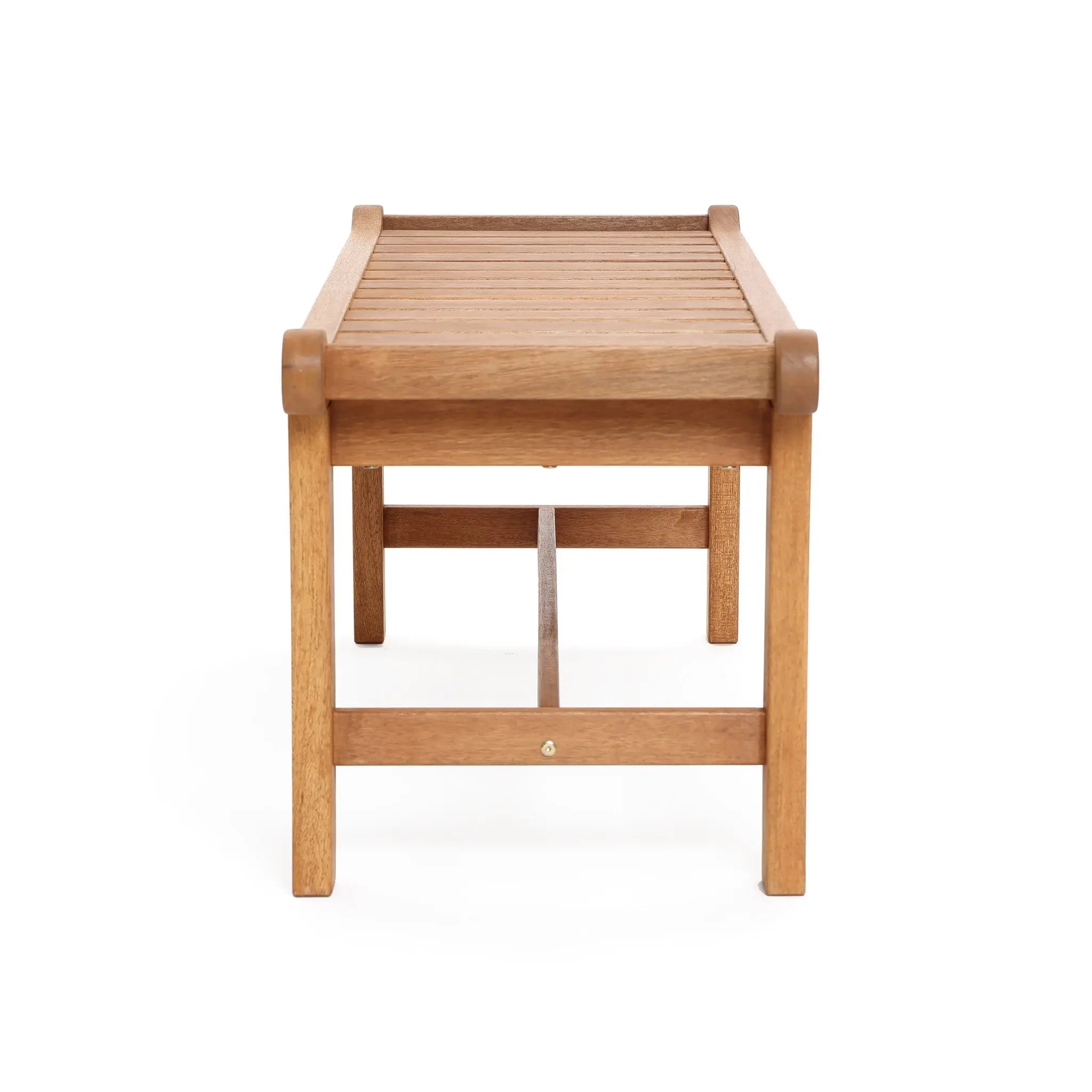 Dillon solid wood outdoor dining bench - LuxenHome