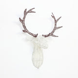 Christmas Deer Head Decoration with Lights and Timer, 33"H