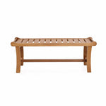 Dillon solid wood outdoor dining bench - LuxenHome