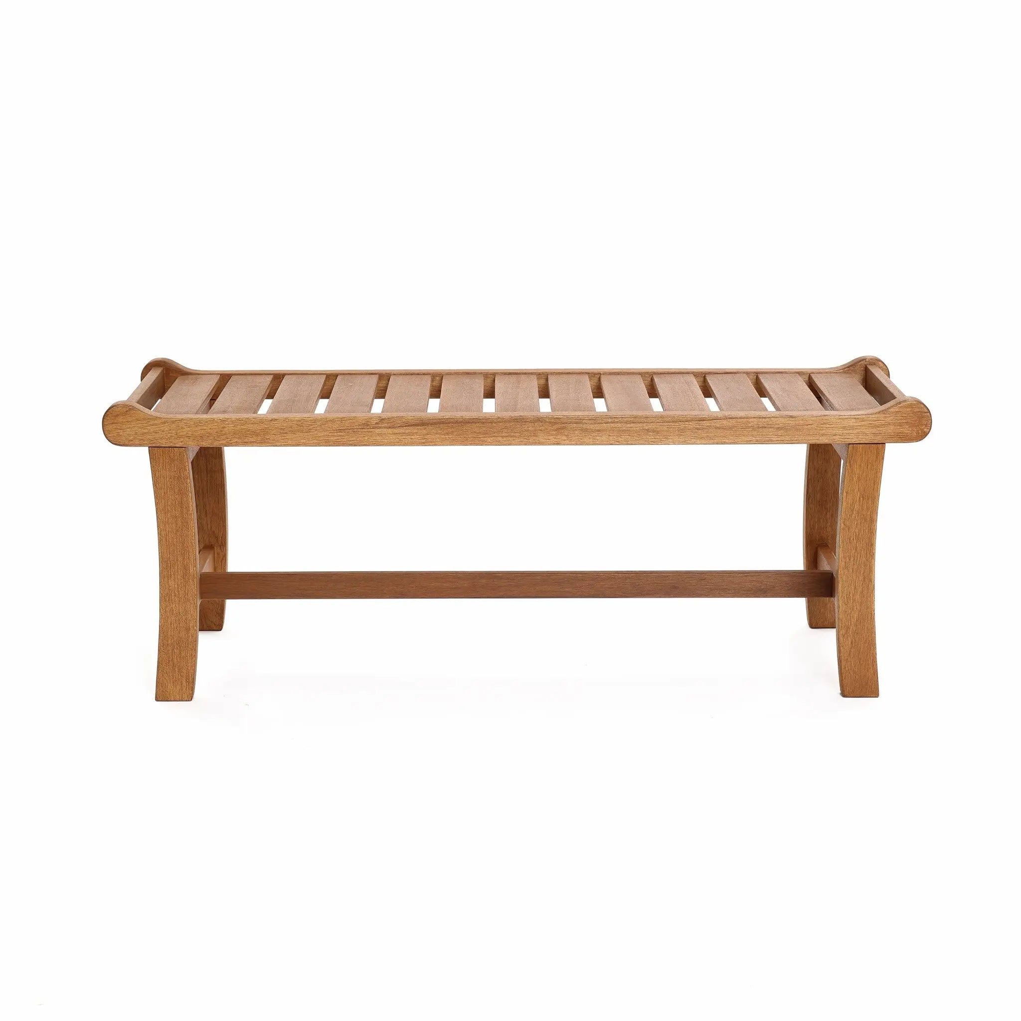 Dillon solid wood outdoor dining bench - LuxenHome
