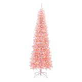 decorating-for-the-holidays-with-pre-lit-pink-artificial-christmas-tree