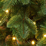 Pre-Lit Green Artificial Christmas Tree Potted,3.9Ft