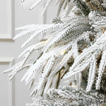 pre-lit-snow-flocked-Christmas-tree-branches