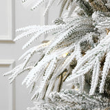 pre-lit-snow-flocked-Christmas-tree-branches