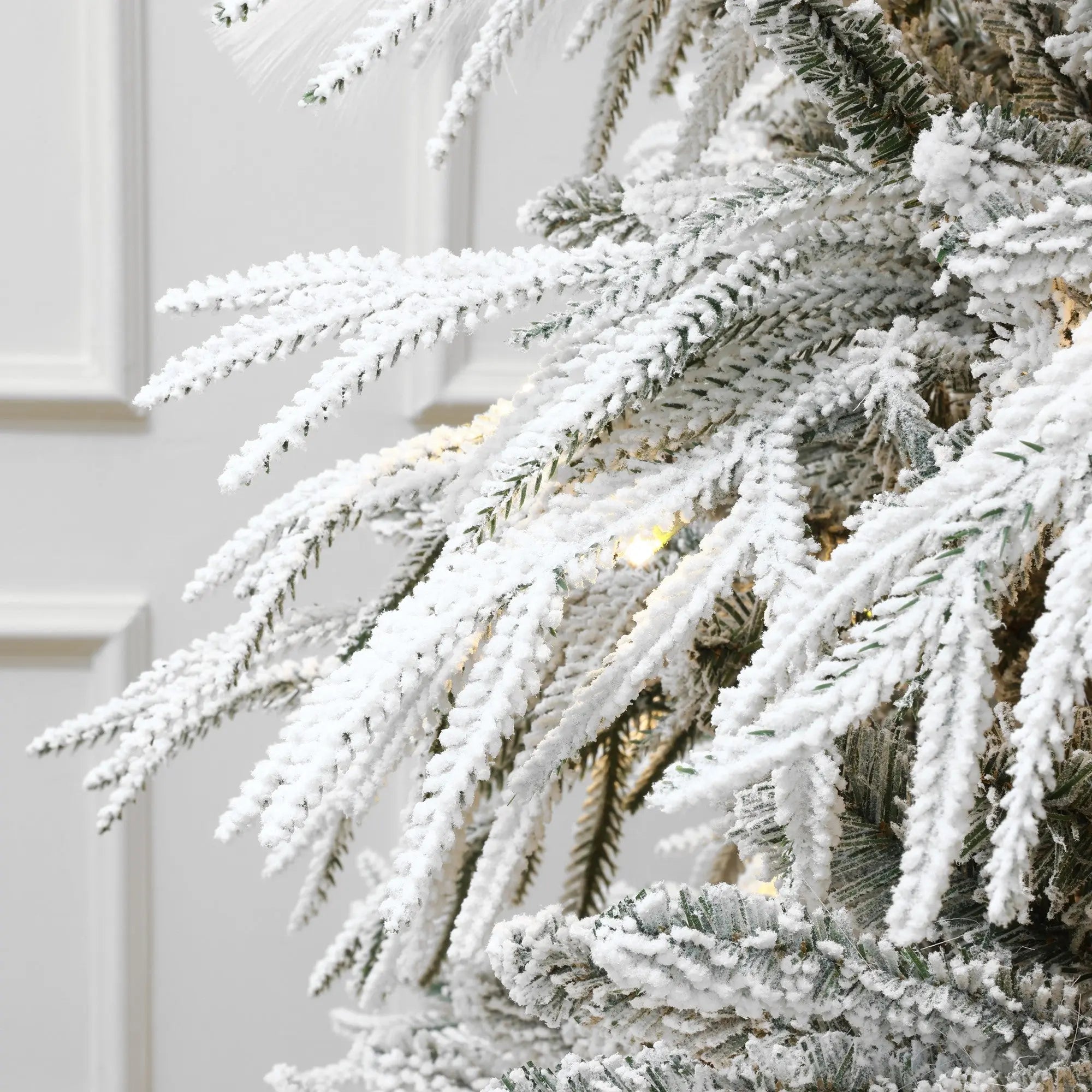pre-lit-snow-flocked-Christmas-tree-branches