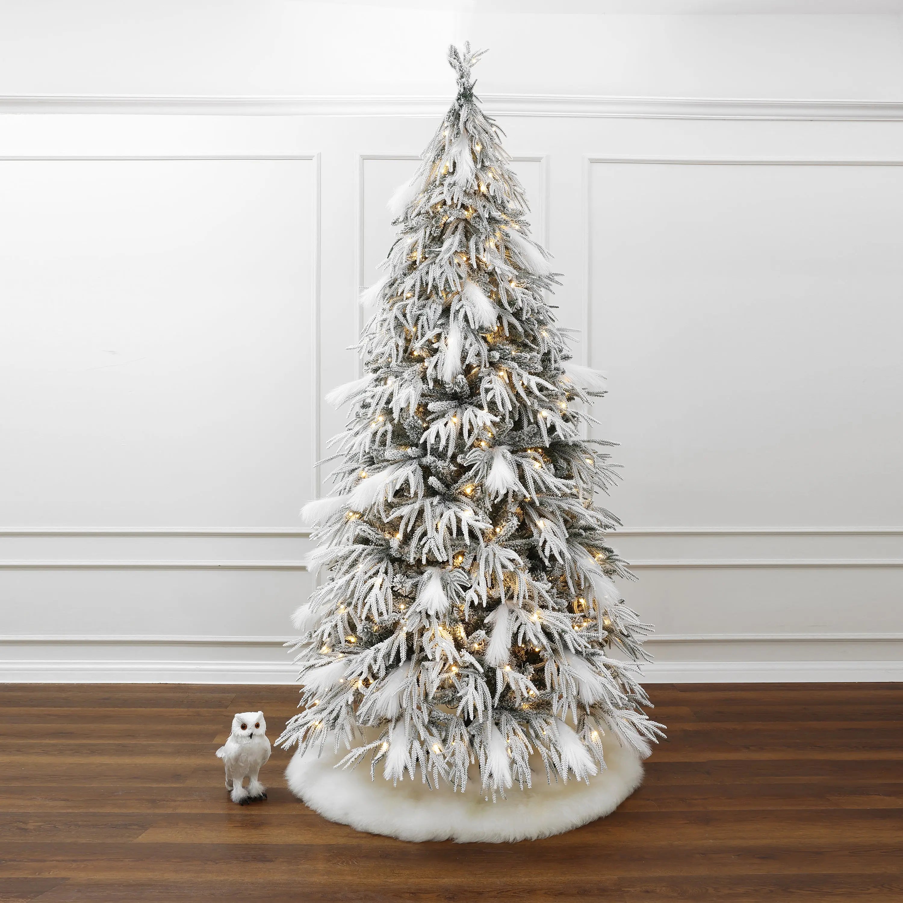 7.5-ft-Pre-lit-flocked-christmas-tree