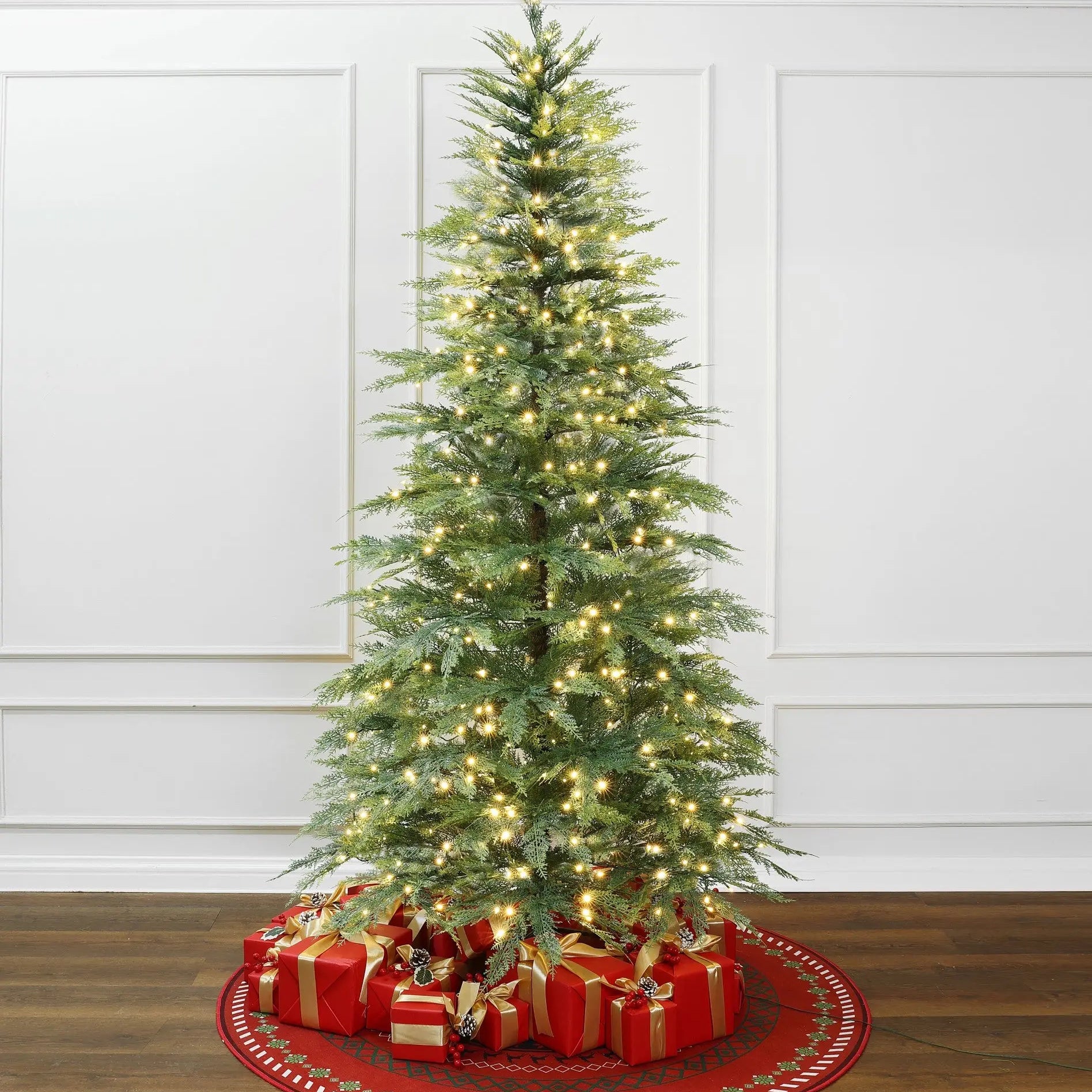 7-foot-cypress-artifical-christmas-tree-perfect-for-presents