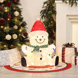 Christmas Snowman Decoration Outdoor with Lights, 2.3ft