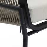 Ventura outdoor aluminum with PE rope armchair - LuxenHome