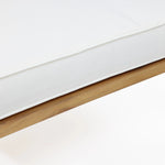 mattress-and-wooden-loveseat-frame
