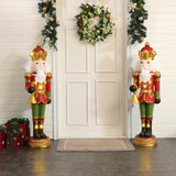 Christmas Bugling Soldier Nutcracker Decor with Lights,4ft