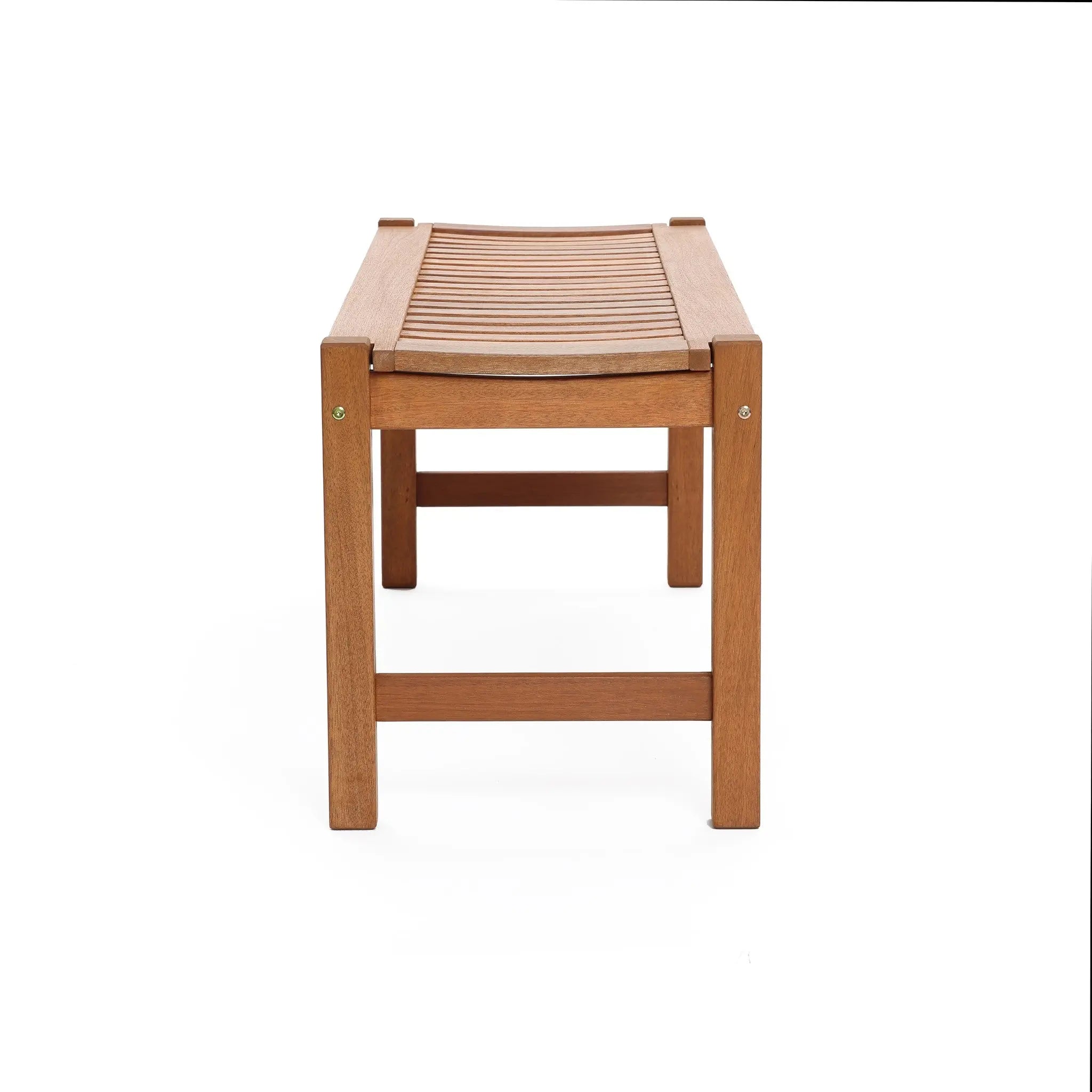 Lucia solid wood outdoor dining bench - LuxenHome