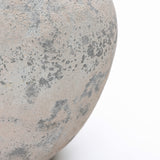 Mottled Handcrafted Round Cement Flower Vase,10.8''