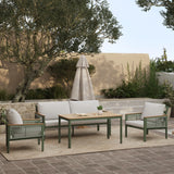 Carlsbad outdoor armchair with cushion, set of 2 - LuxenHome