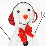 Snowman-with-Ear-muffs-and-bow-Christmas-decorations
