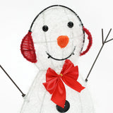 Snowman-with-Ear-muffs-and-bow-Christmas-decorations