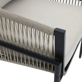 Ventura outdoor aluminum with PE rope armchair - LuxenHome