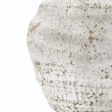 Rustic Handcrafted Textured Cement Vase,Gray 11.7''