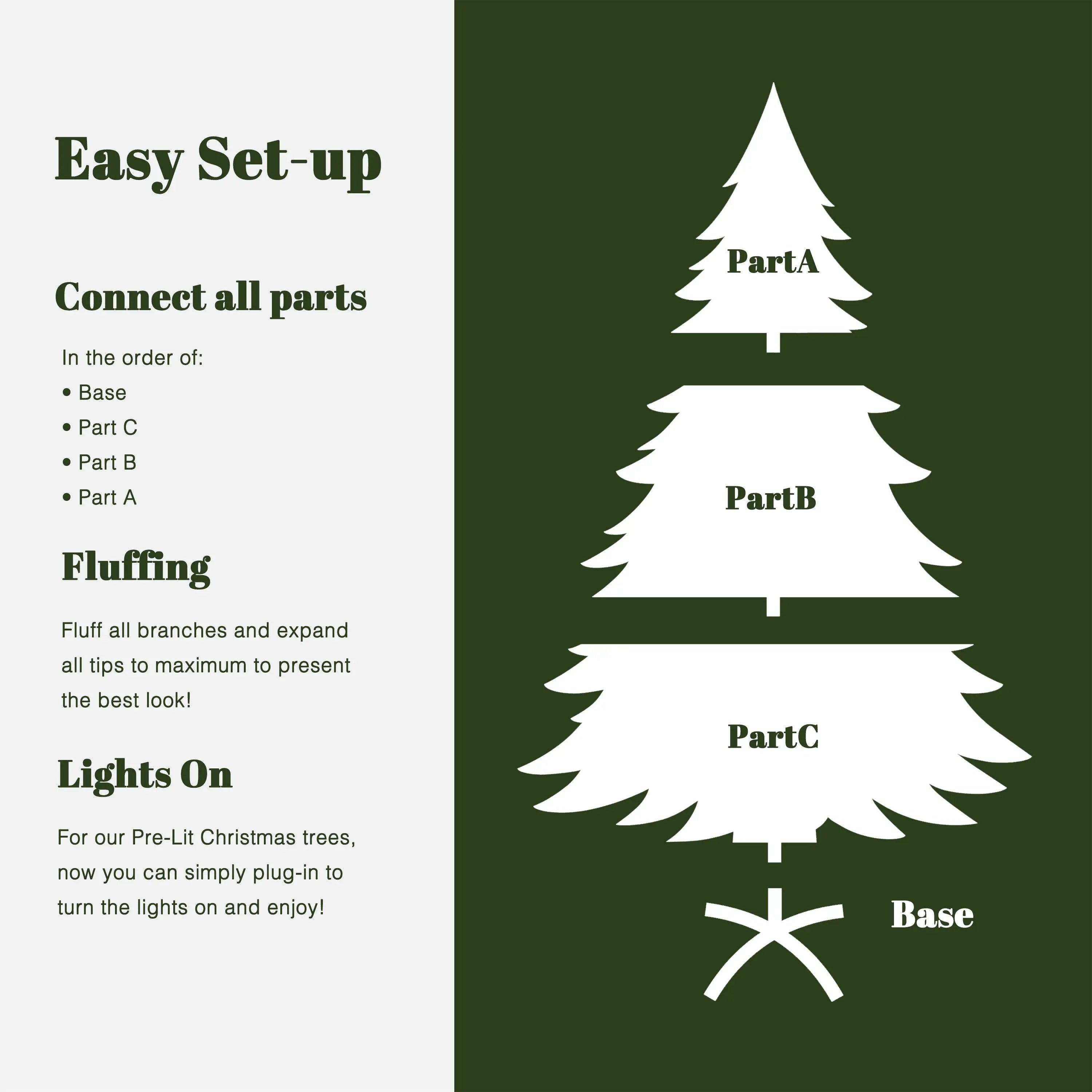 7Ft Pre-Lit Flocked Fraser Fir Slim Artificial Christmas Tree - LuxenHome