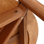 Belmont solid wood round outdoor coffee table - LuxenHome