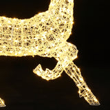 Christmas Outdoor Deer Decoration with Light and Timer, 56"H