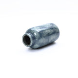 Mediterranean Jar Blue Mottled Round Terracotta Vase,13.8"