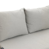 Ventura outdoor aluminum with PE rope loveseat & coffee table set - LuxenHome