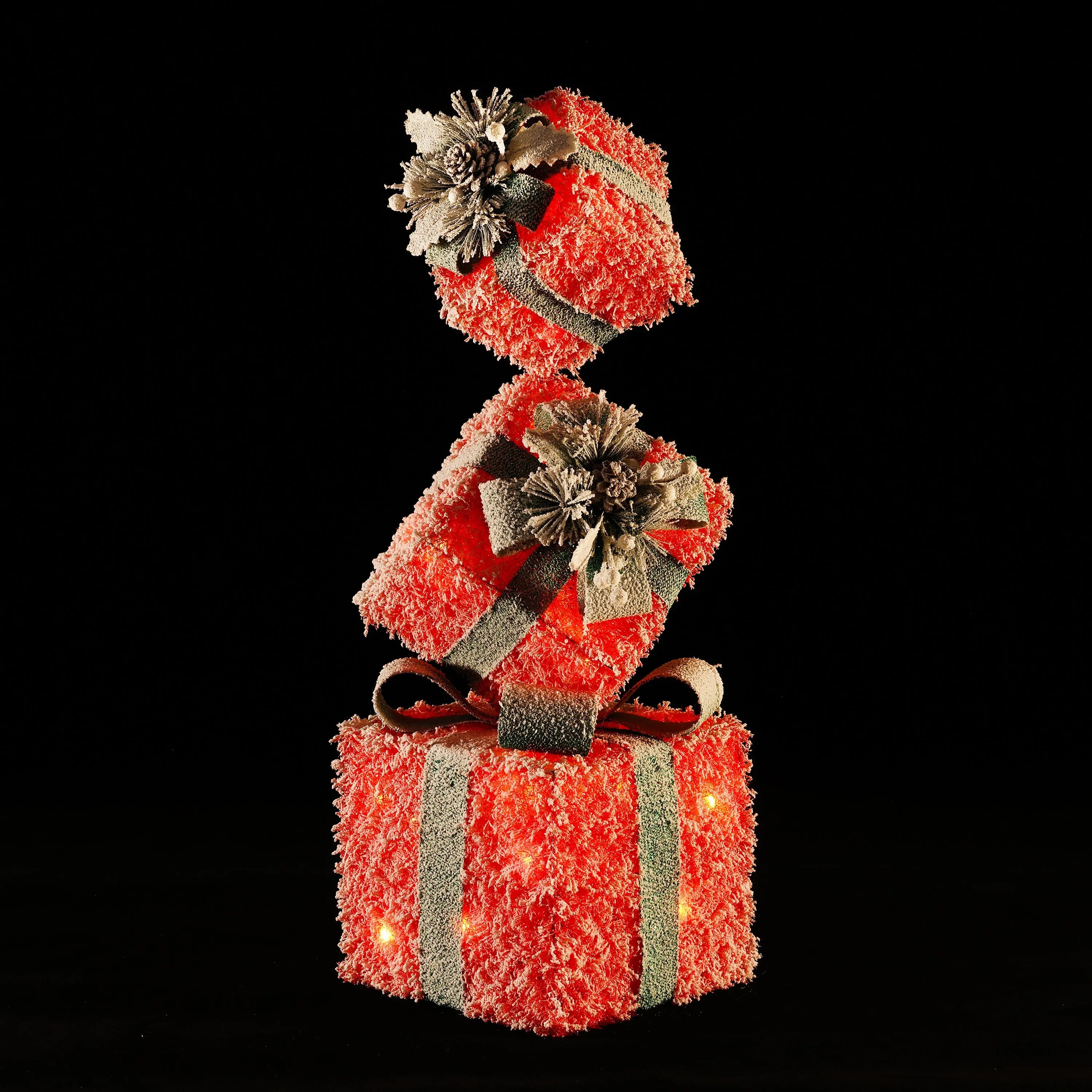 frosted-stacked-of-three-red-gift-boxes-with-led-lights-and-green-ribbon-bows