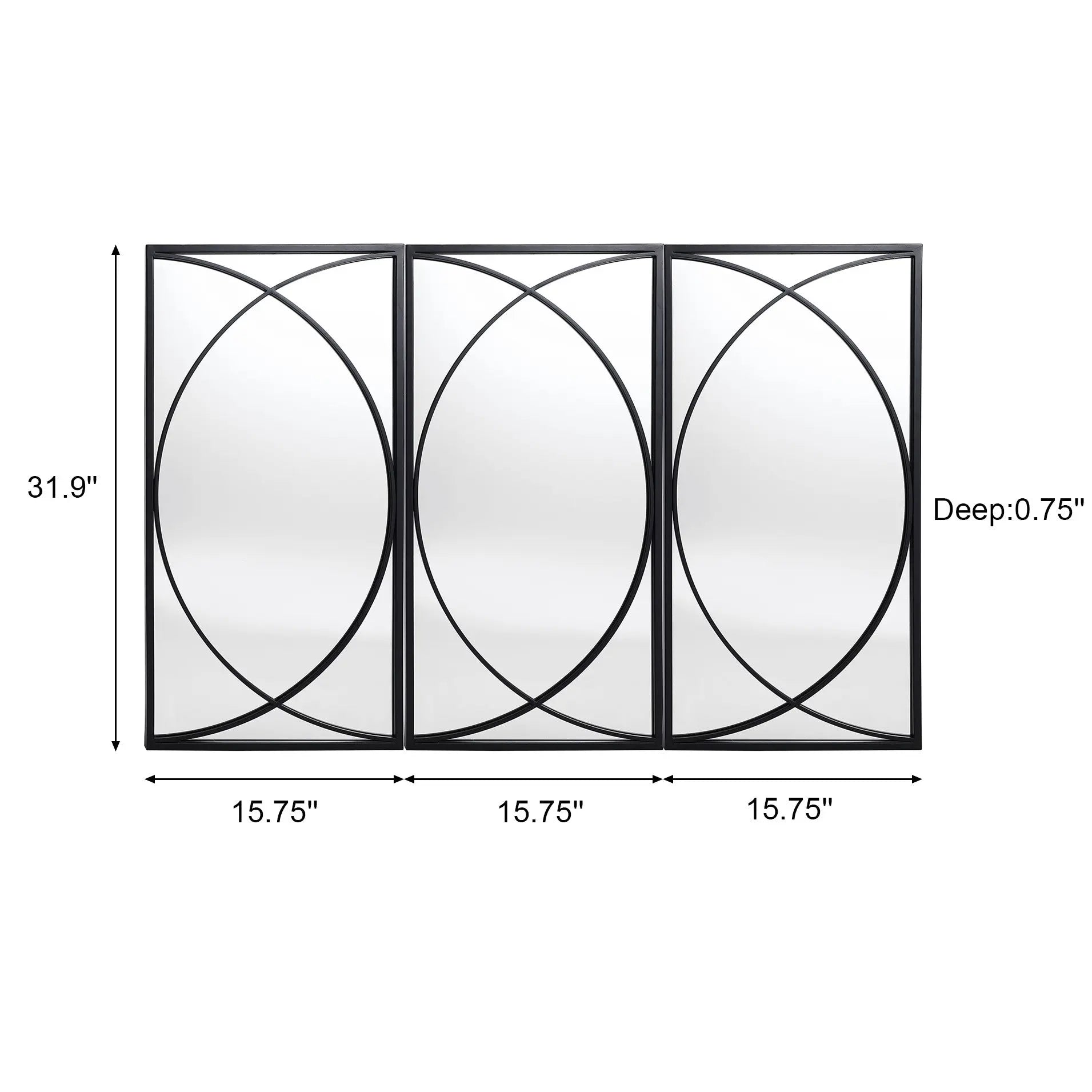 size-and-dimensions-of-geometric-wall-mirrors-set-of-three