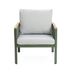 Carlsbad outdoor armchair with cushion, set of 2 - LuxenHome