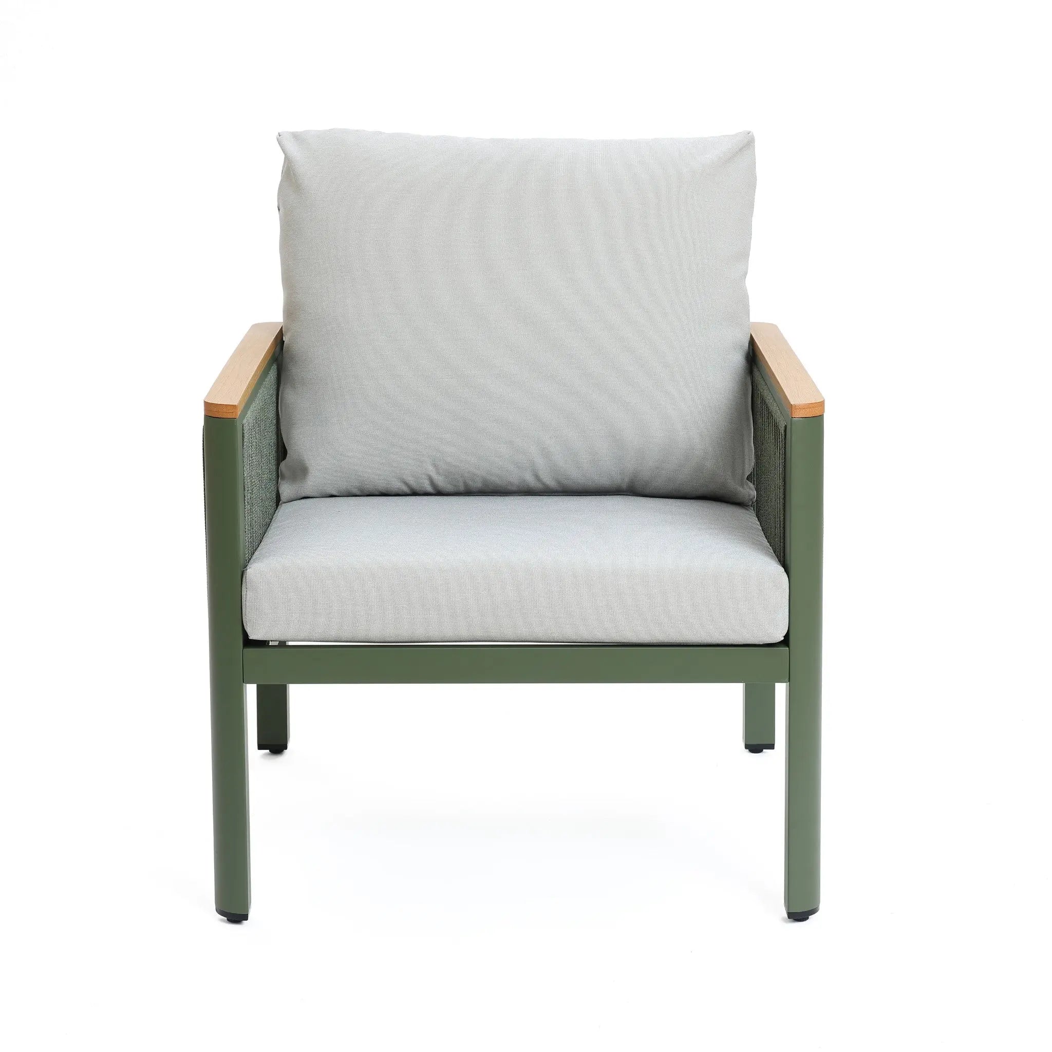 Carlsbad outdoor armchair with cushion, set of 2 - LuxenHome
