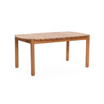 Solana solid wood rectangle outdoor coffee table - LuxenHome