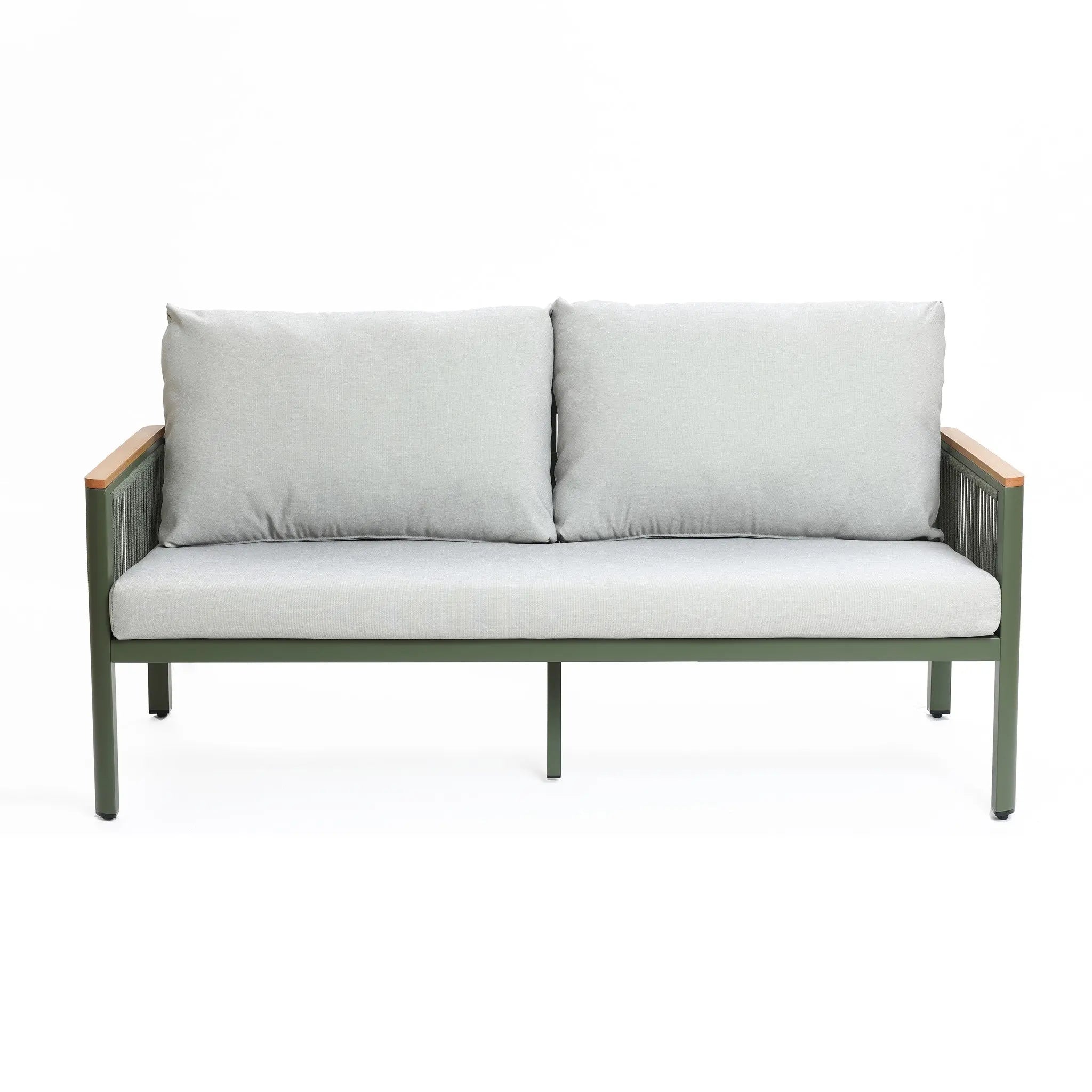 Carlsbad outdoor loveseat & coffee table set - LuxenHome