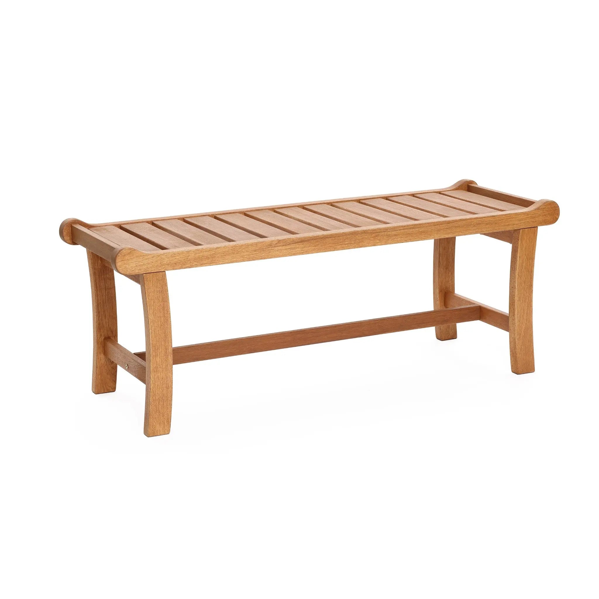 Dillon solid wood outdoor dining bench - LuxenHome