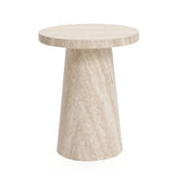 Stone pattern end and side table - LuxenHome