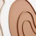 Textured abstract art with layered, curved beige and tan shapes on a white background, perfect as modern art home decor.