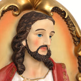 Oval Christian Sacred Jesus Wall Plaque for Prayer Room, 15.9"
