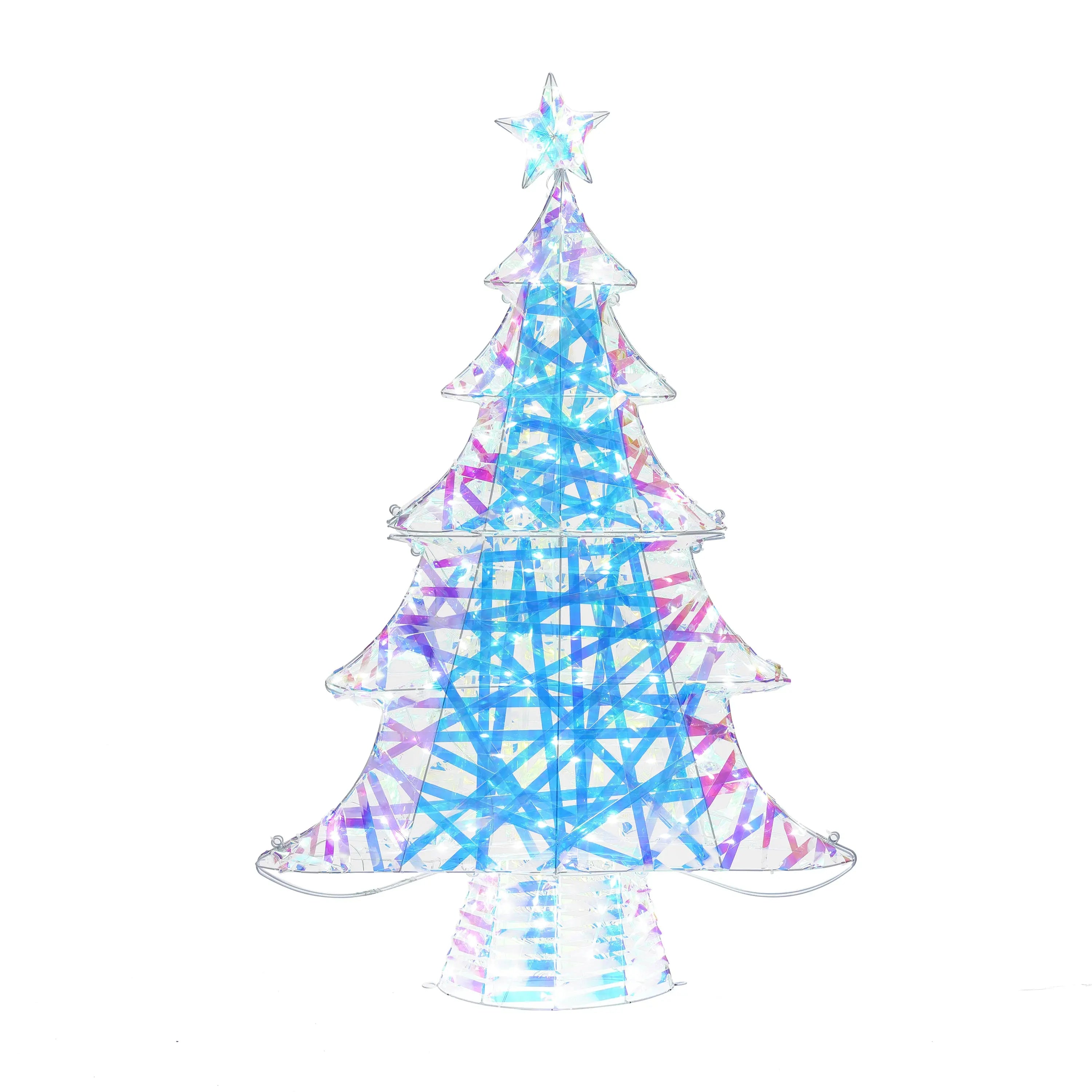 Multi-color lighted christmas tree - LuxenHome