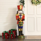 Christmas Nutcracker Drummer Soldier with Lights, 4ft