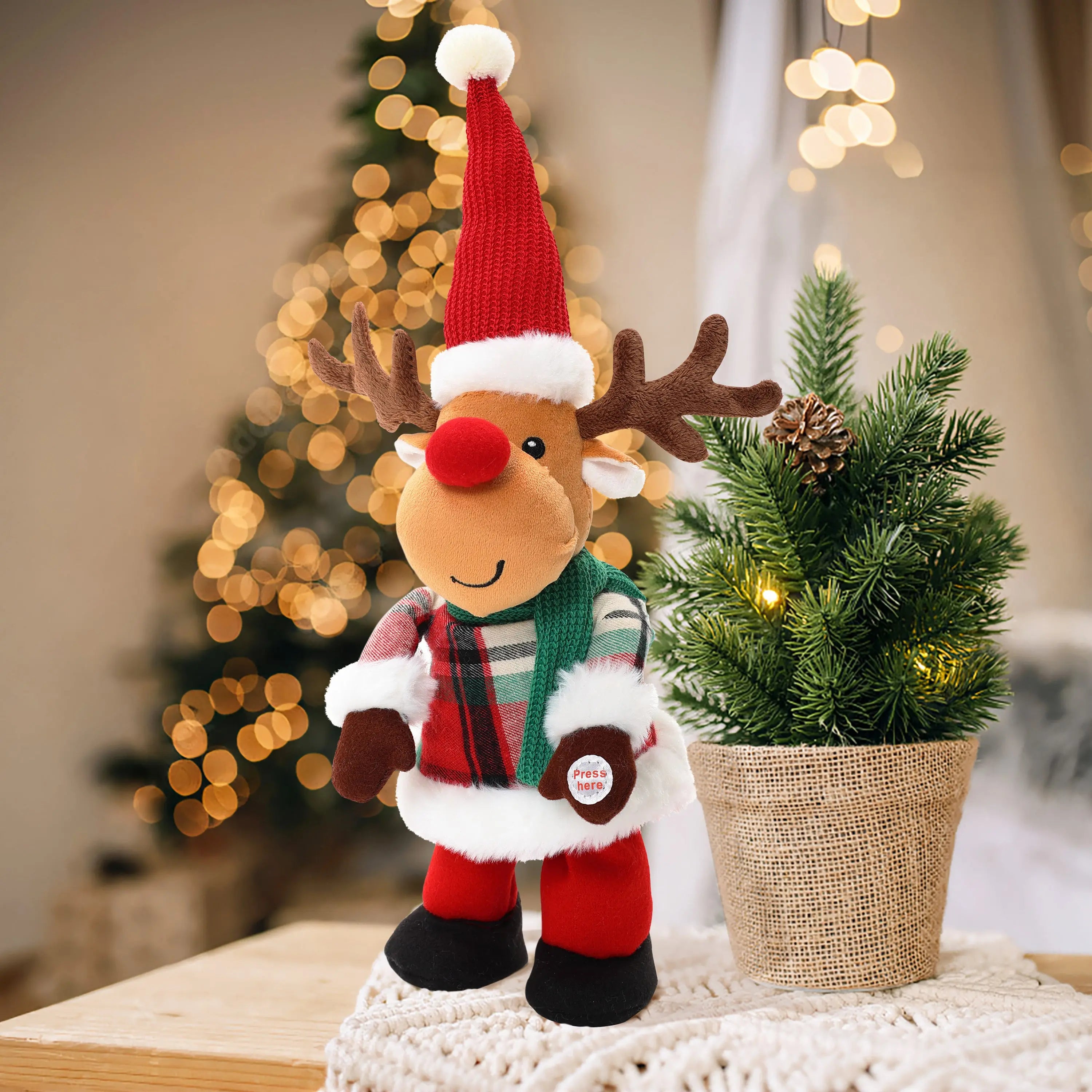 Cheerful-animated-singing-moose-plush-toy-decoration