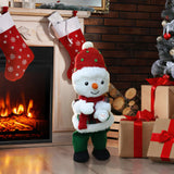 Cheerful-animated-singing-snowman-plush-toy-decoration