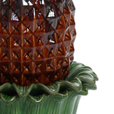 Pineapple ceramic tabletop bubbler water fountain - LuxenHome
