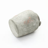 Rustic Gray & Brown Round Terracotta Vase with Handles,13.4''